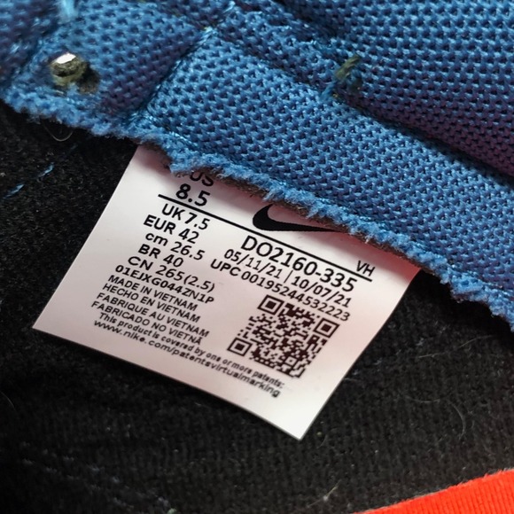 Nike Dunk Low Siempre Familia Sneakers Carbon Green Rift Blue Sail Mens 8.5 - Picture 13 of 16